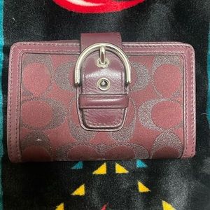Burgundy Coach wallet